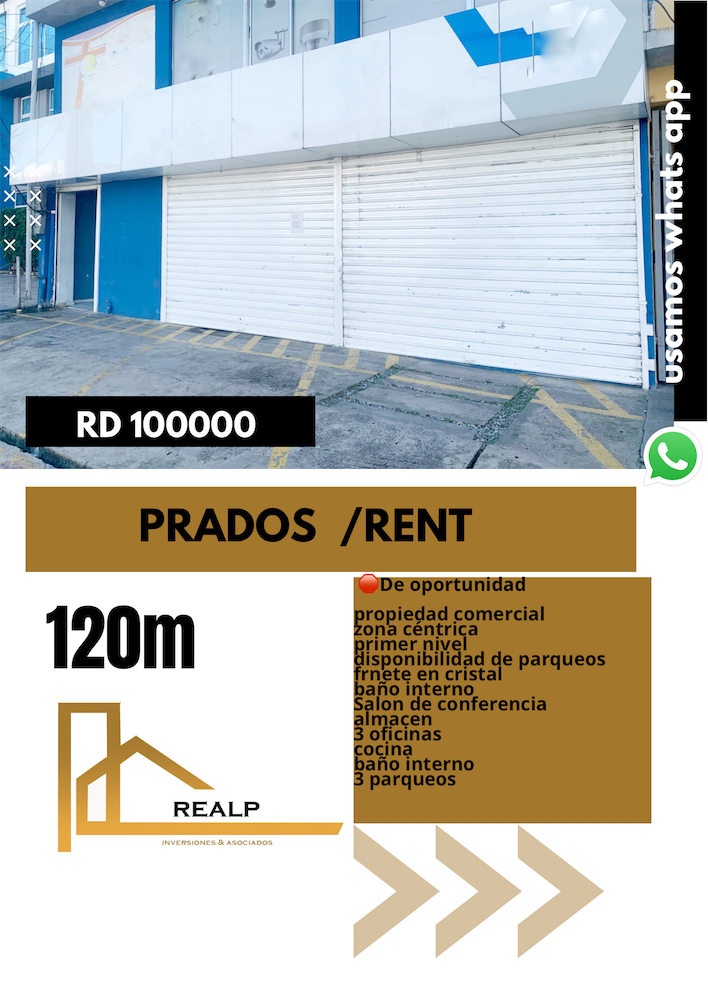 oficinas y locales comerciales - Local en primer nivel prados 