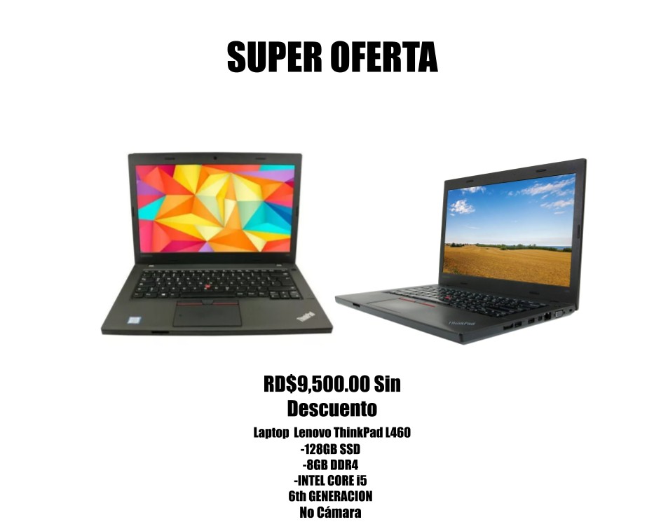computadoras y laptops - Laptop Lenovo ThinkPad L460