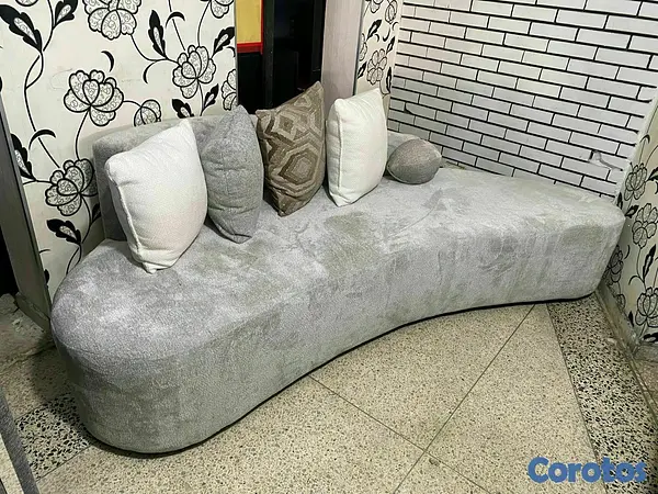 muebles y colchones - *SOFA MADISON*

SOFA MADISON
1 AÑO DE GARANTIA 
MODELO M-1-T-GL
COLOR GRIS 

 2