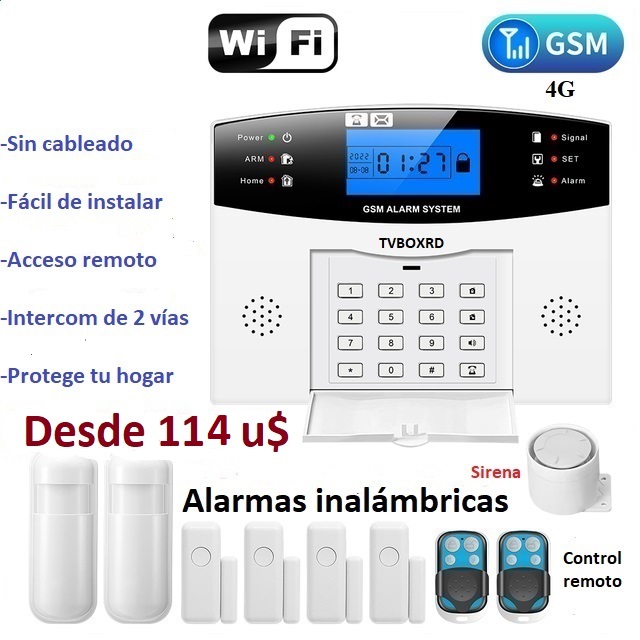 otros electronicos - Alarmas inteligente que protegen tu casa o negocio