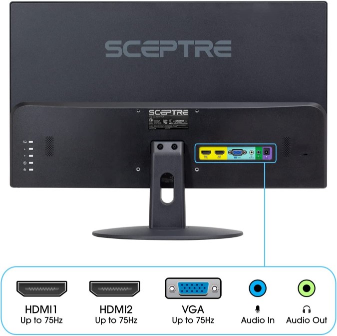 computadoras y laptops - OFRRTA MONITOR SCEPTRE LED ULTRADELGADO HDMI E249W de 24 Pulgadas LN 3