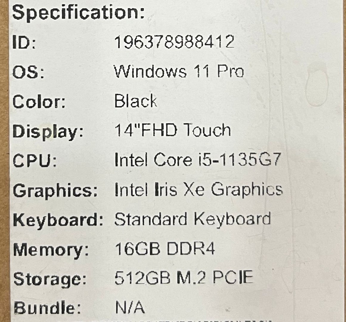 computadoras y laptops - LENOVO THINKPAD TOUCH SCREEN 14"/16GB RAM/512GB SSD/IntelCore i5-11VA/  NUEVA 4