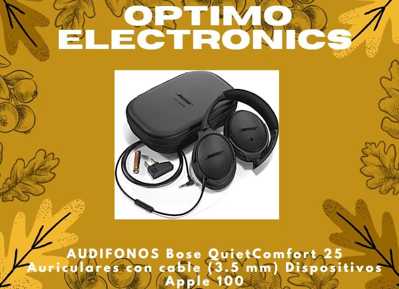 camaras y audio - AUDIFONOS Bose QuietComfort 25 Auriculares con cable (3.5 mm) Dispositivos Apple