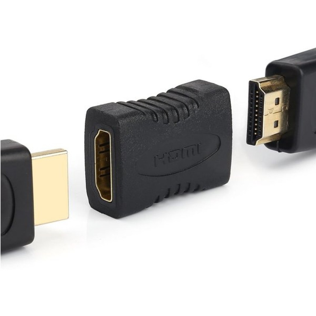 accesorios para electronica - Adaptador de unión HDMI a HDMI hembra  1