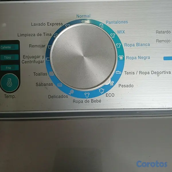 electrodomesticos - Lavadora solo con 5 veces de uso, marca tecnomaster 17kg, blanca. 2