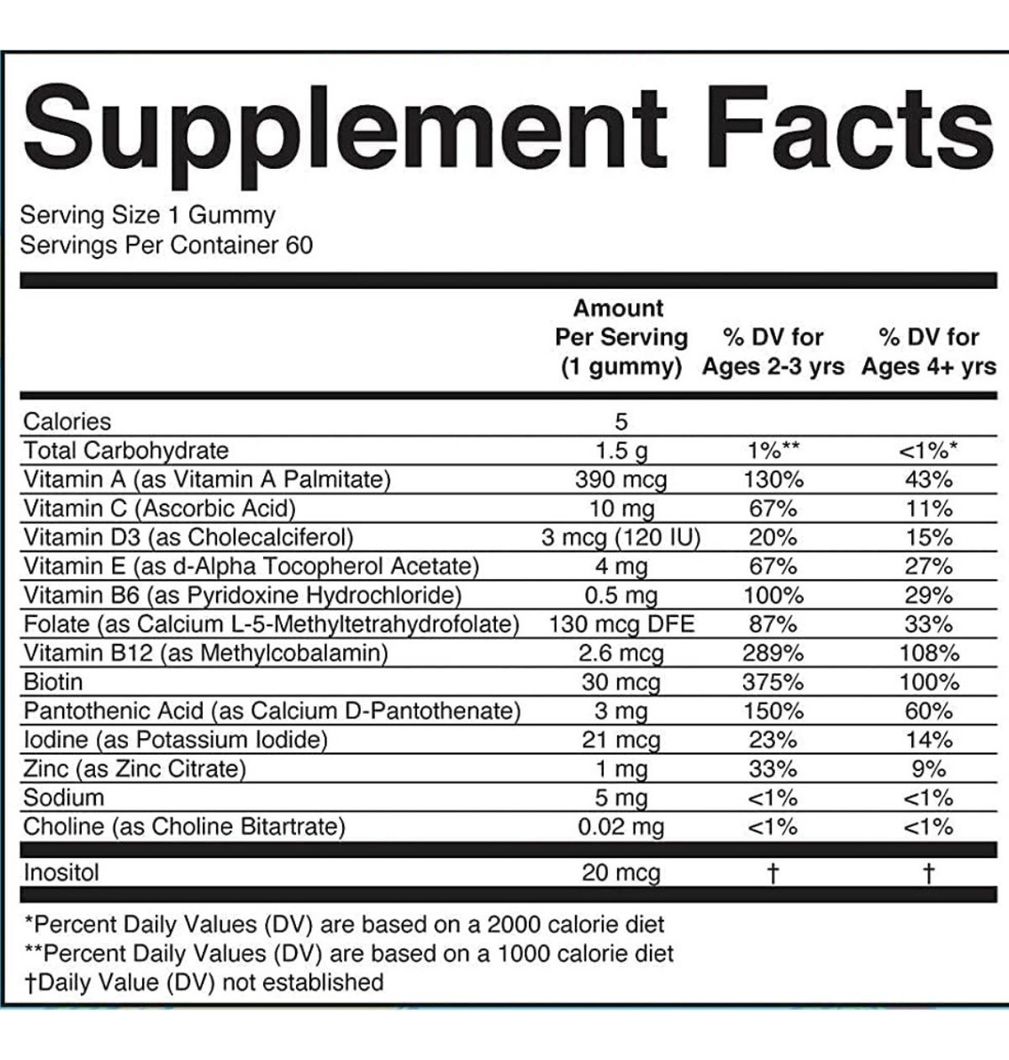 Salud y Equipamiento Médico - Multivitaminico Niños 60 Gomas 2