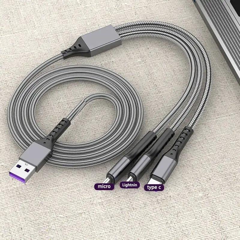 accesorios para electronica - Cable de Carga y Sincronización 3 en 1 - Alta Velo 0