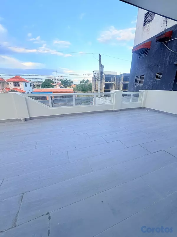 apartamentos - venta de apartamento 2da con terraza en la autopista de san isidro 6