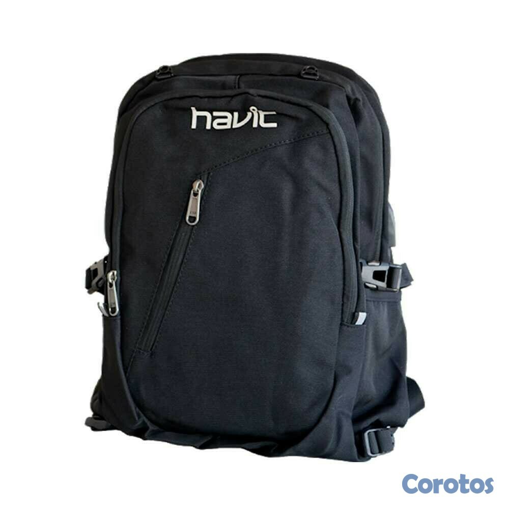 carteras y maletas - MOCHILA HAVIT (Mod. H0022) 15.6 PULGDAS  NEGRO  Resistente a Lluvia  2
