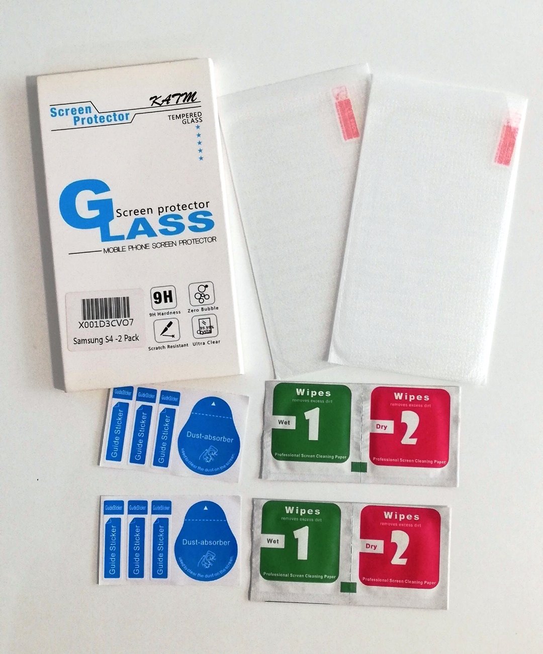 celulares y tabletas - Protector De Pantalla - Cristal Templado -samsung S4 (2 Pack