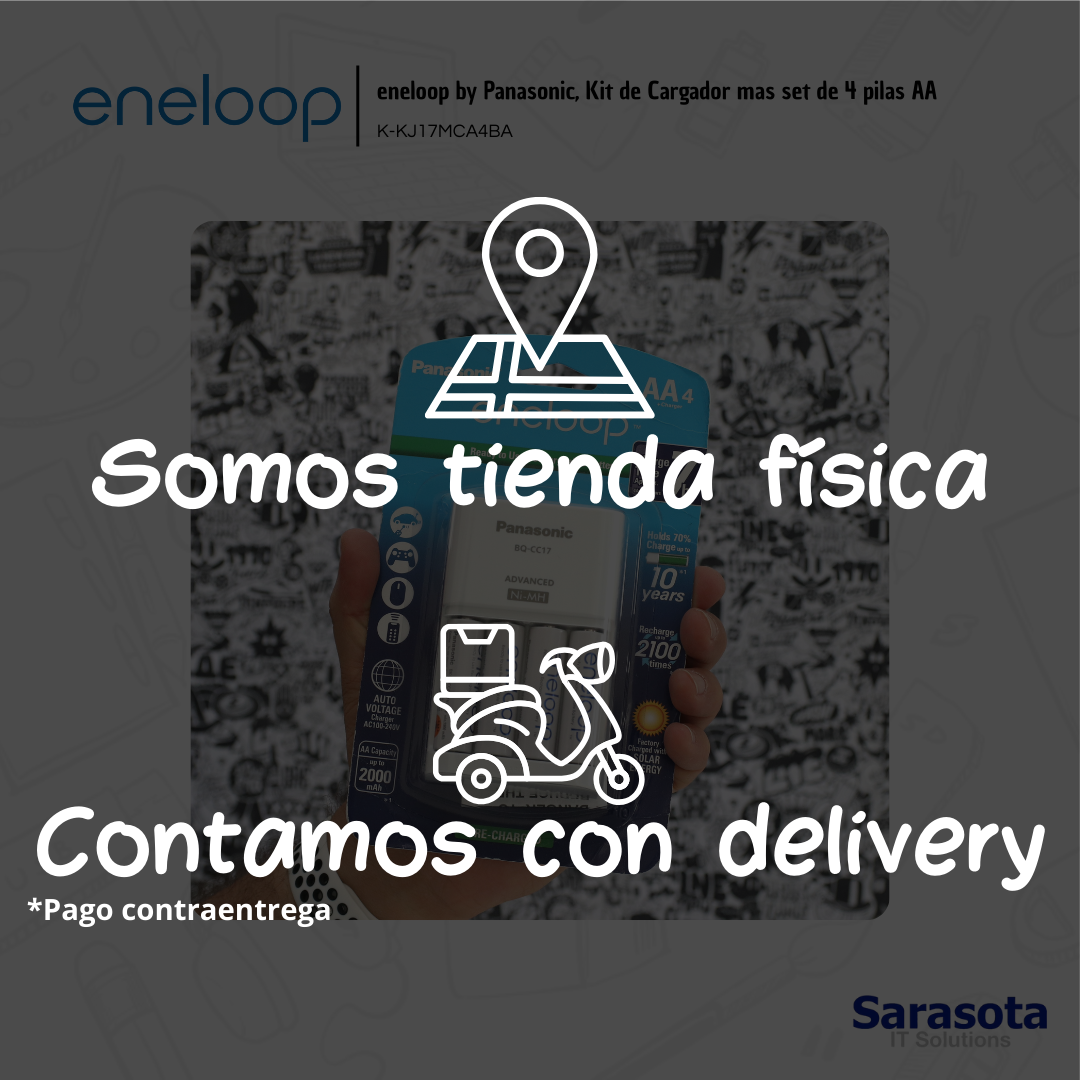 accesorios para electronica - Cargador con baterías recarcables AA Eneloop  3