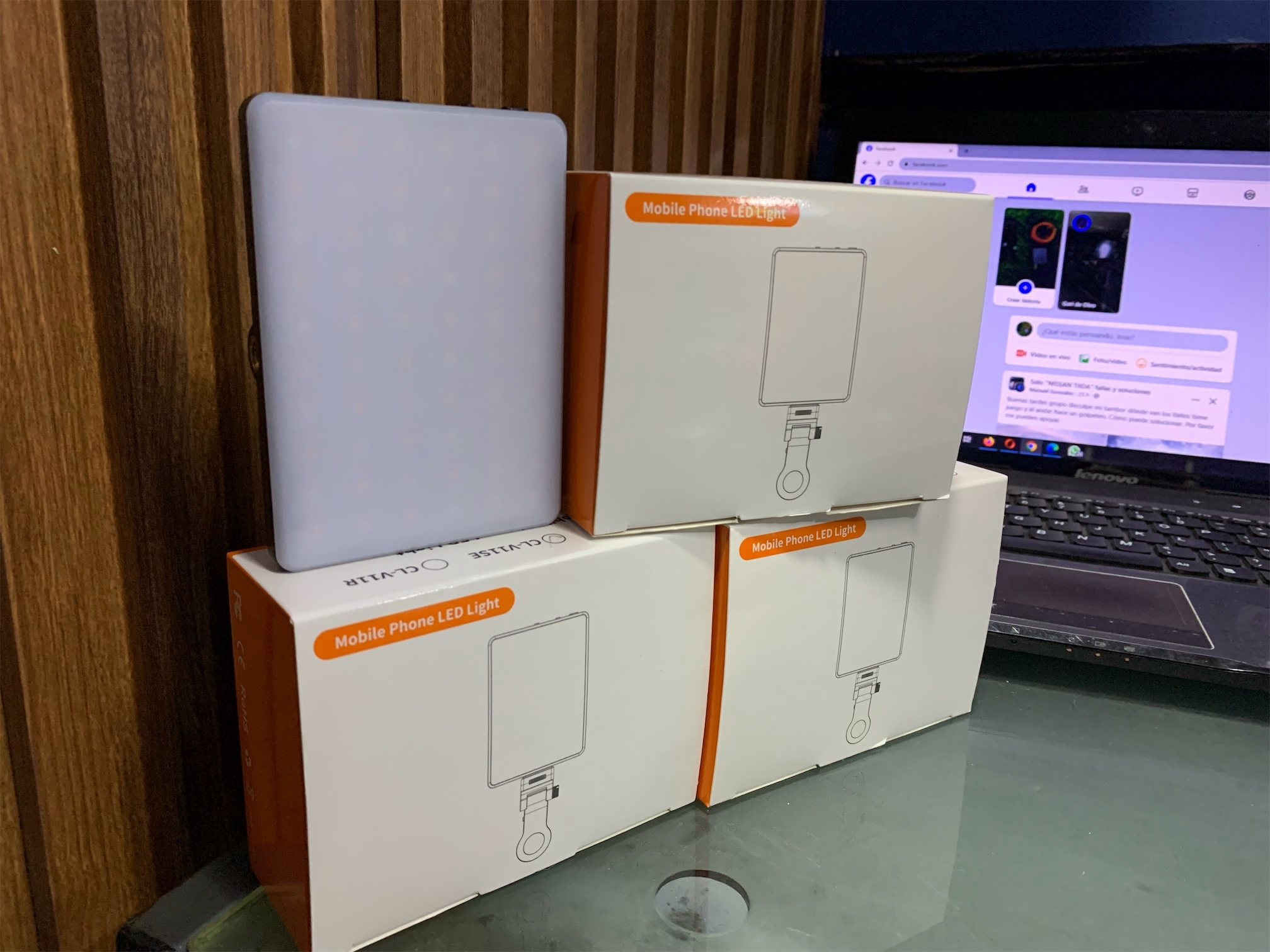 celulares y tabletas - luces LED para celulares  120LED recargable  3