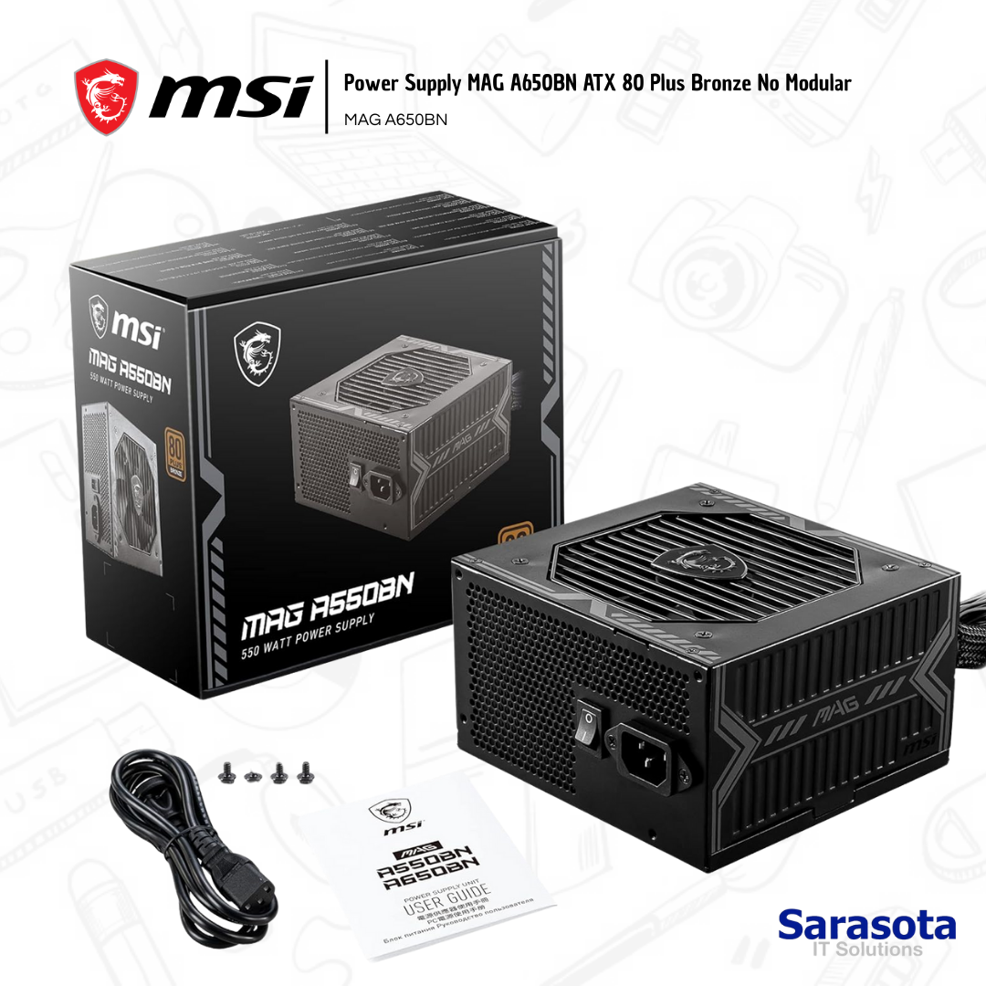 accesorios para electronica - Msi Power Supply MAG A650BN ATX 80 Plus Bronze  0