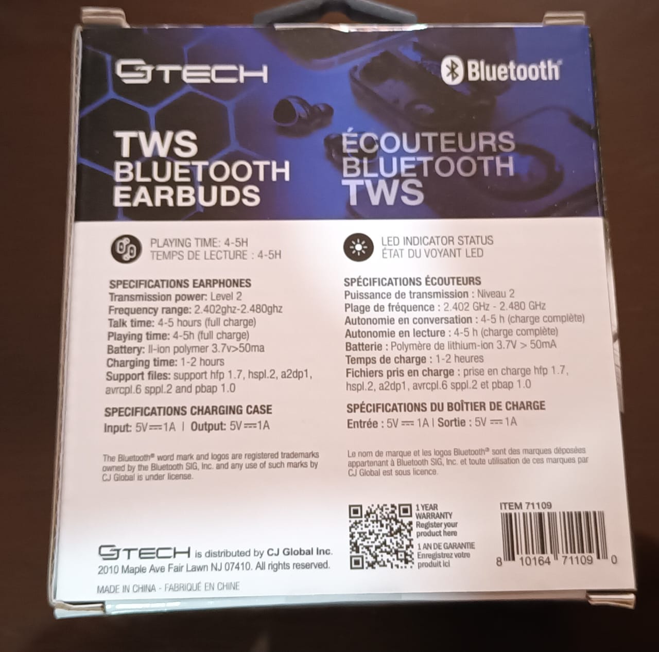 accesorios para electronica - Auriculares Bluetooth TWS GJtech 1