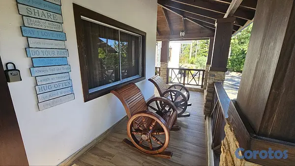 casas vacacionales y villas - Villa en Jarabacoa en alquiler amueblado en proyec 10