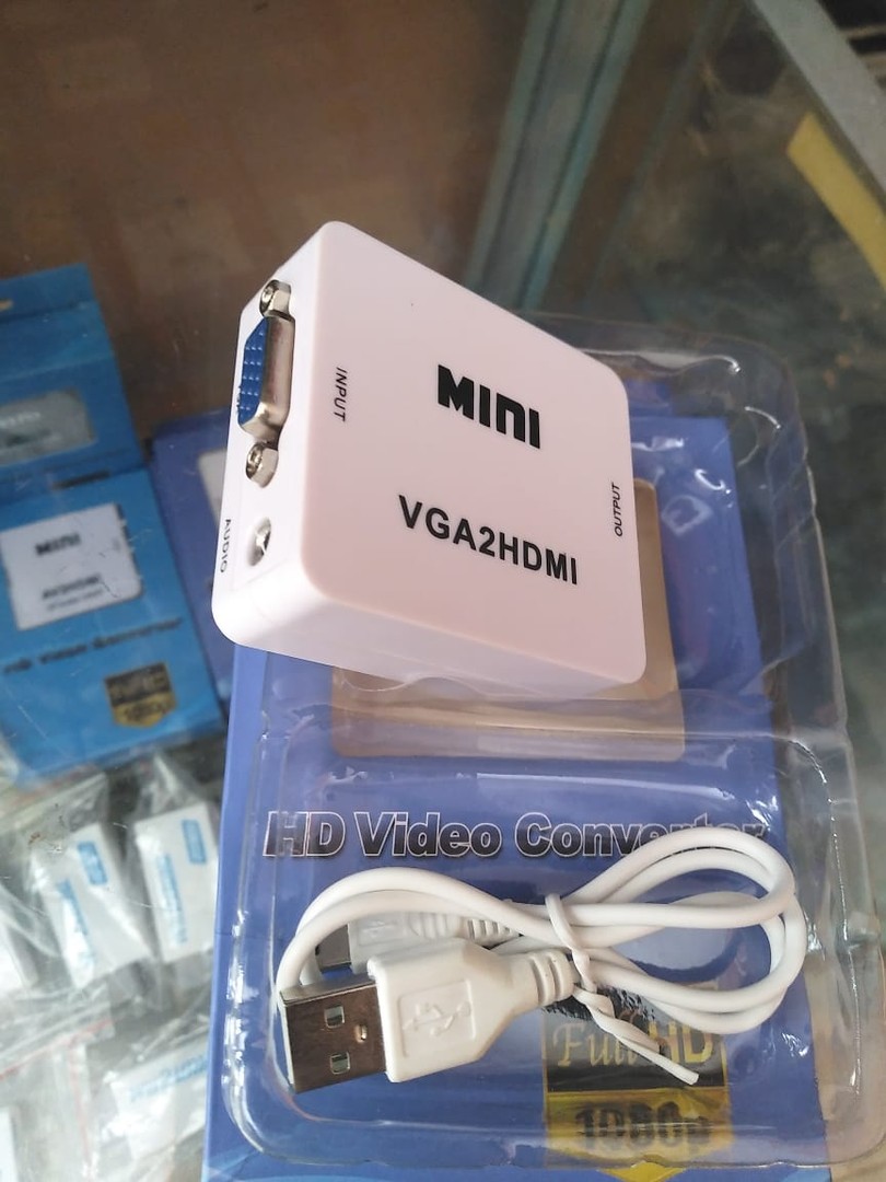 accesorios para electronica - CONVERTIDOR DE VGA A HDMI SALIDA DE AUDIO ENTRADA A VGA CON SALIDA HDMI