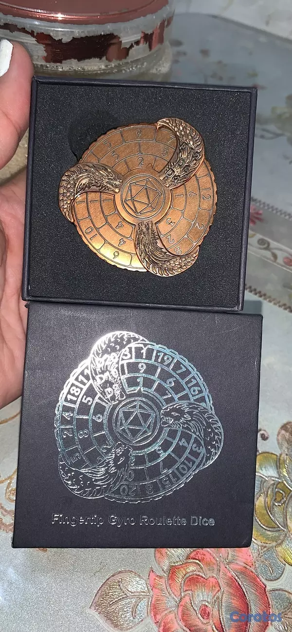 hobby y coleccion - Spinner de Dados de Metal temático de Dragones 4