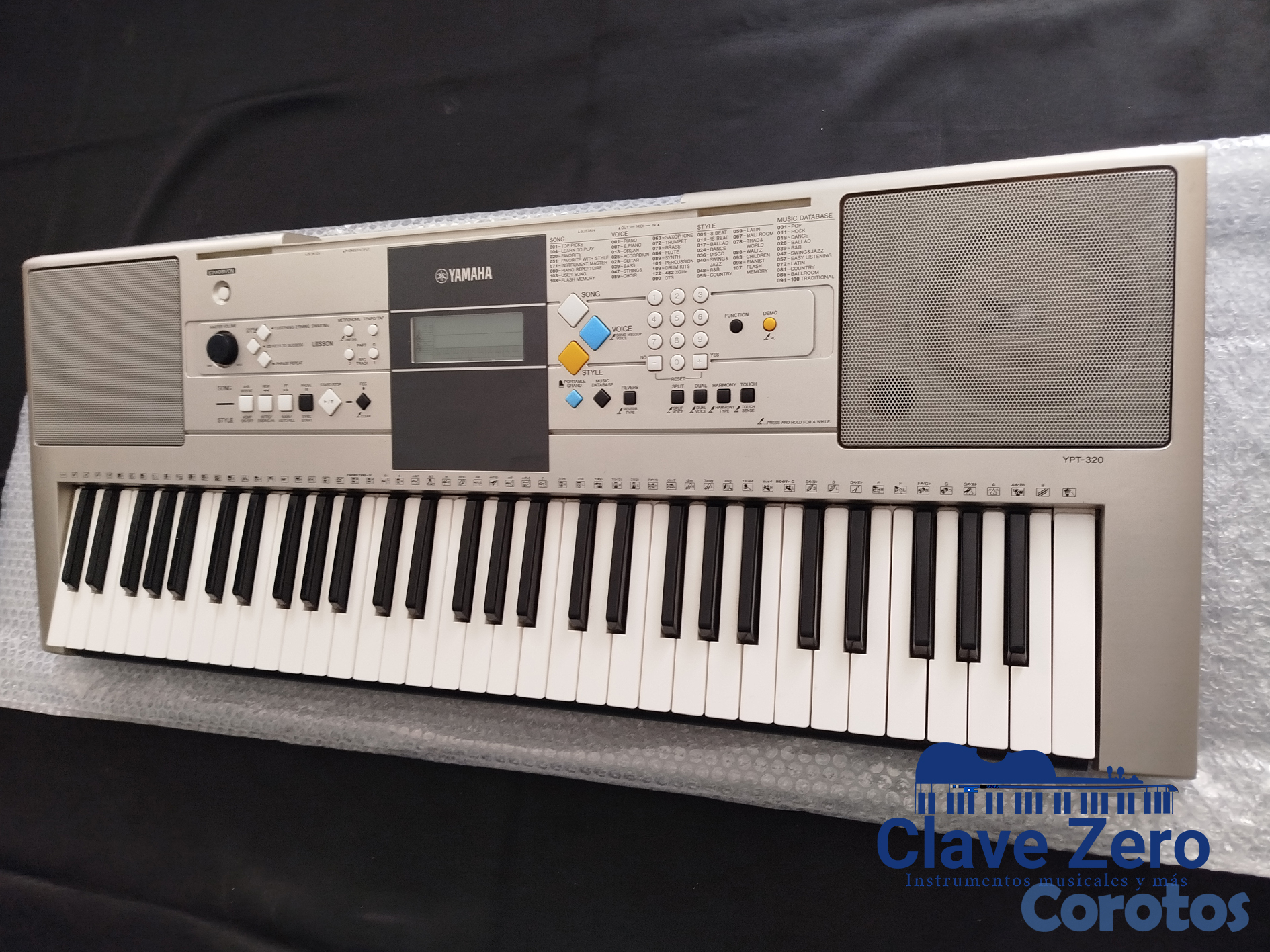 instrumentos musicales - PIANO YAMAHA YPT 320 5 OCTAVAS SENSIBLE.   3
