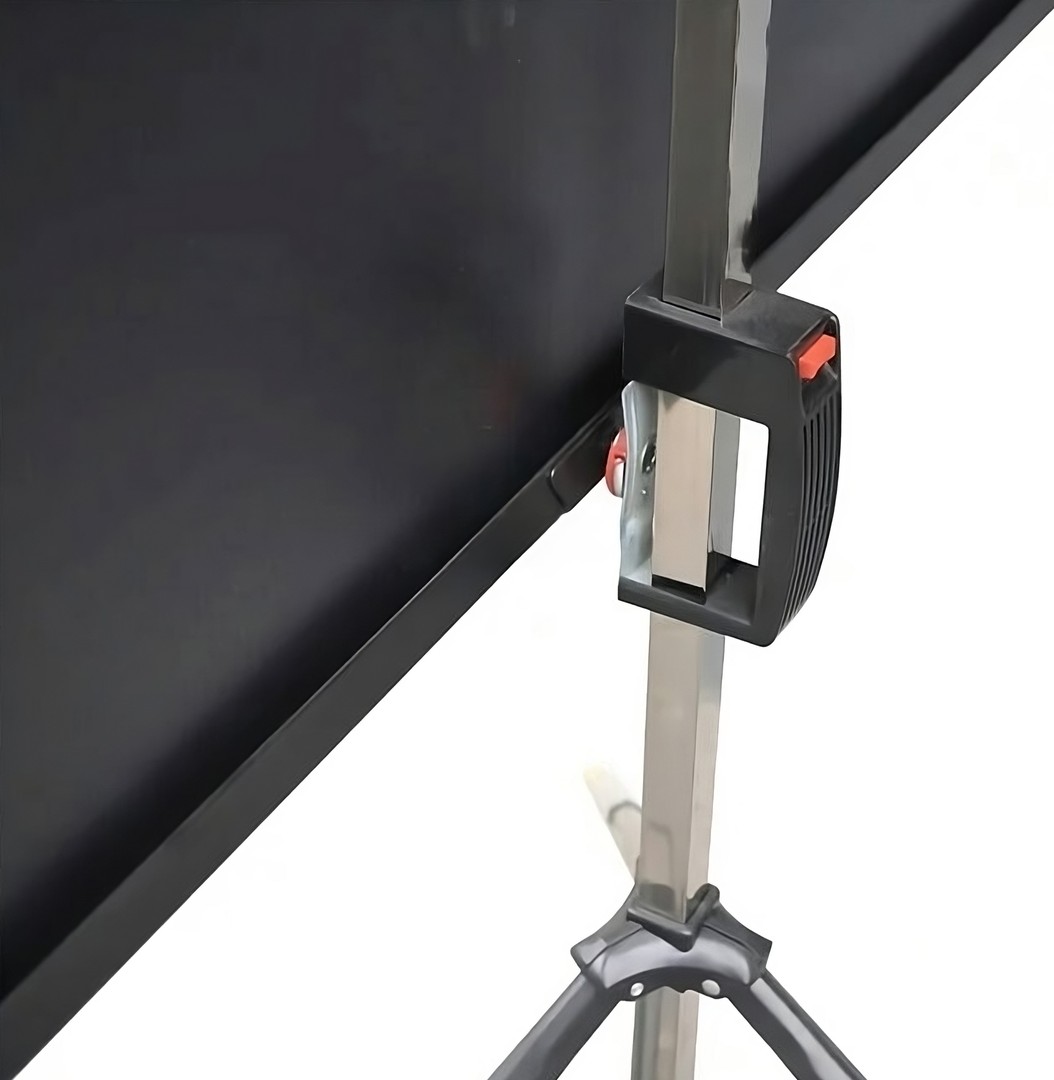 accesorios para electronica - Pantalla para proyector 100 pulgadas lona blanca de cine con soporte ajustable 6