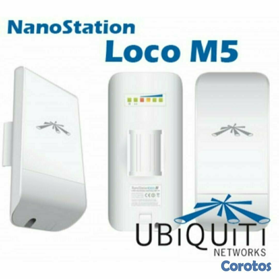 computadoras y laptops - ACCESS POINT UBIQUITI NANOSTATION LOCO M5 AIRMAX INDOOR OUTDOOR 5.8GHZ 150+ MBPS