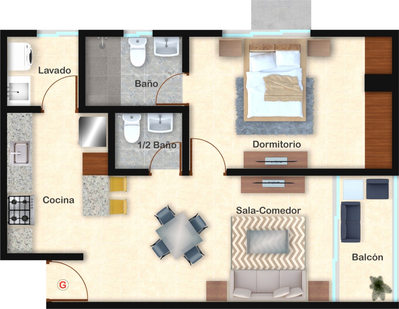 apartamentos - Proyecto de apartamentos en Evaristo Morales 8