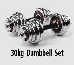 deportes - KIT DE MANCUERNAS 30KG JUEGO DE PESAS AJUSTABLE
 4