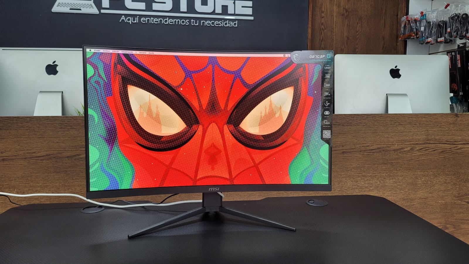 computadoras y laptops - Monitor Curvo Msi , 180Hz , 1ms , 27 Plg, FHD 1080P 0