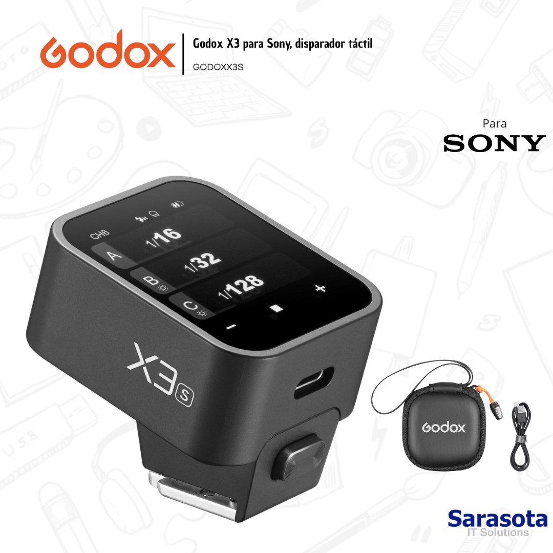 accesorios para electronica - Godox Disparador X3 para Sony Garantía 1 año 2
