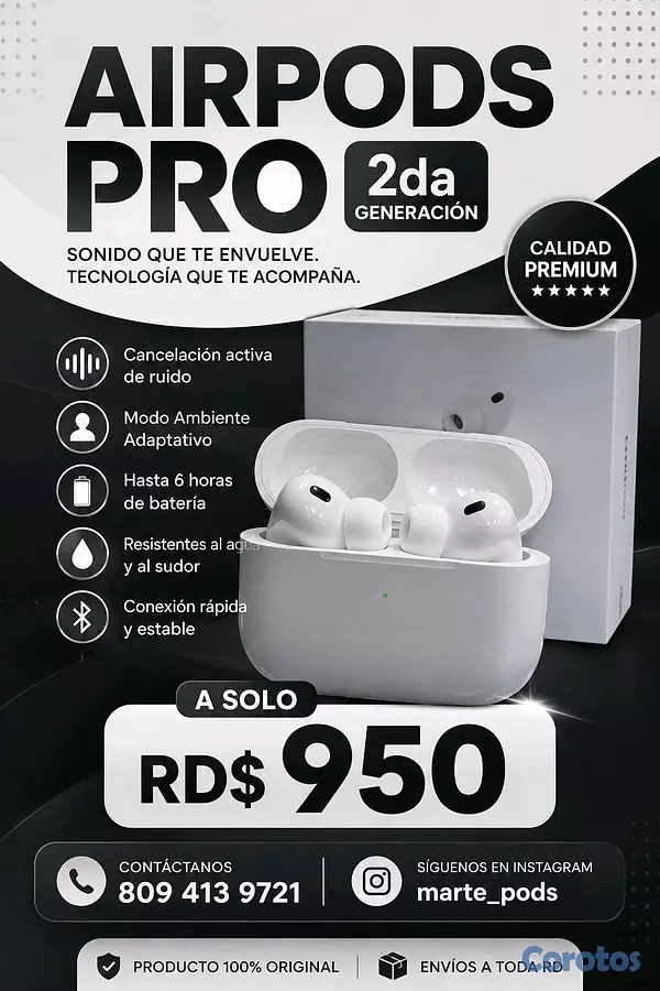 otros electronicos - airpods pro 2da generacion 2