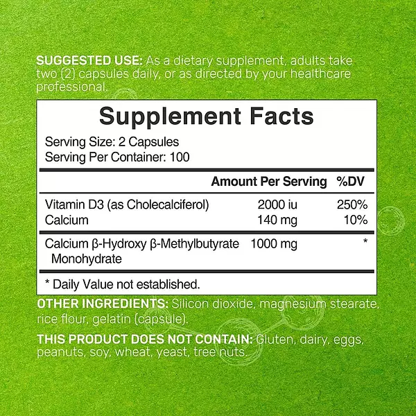 Salud y Equipamiento Médico - Hmb 1000mg 200caps Eagleshine - Un - Unidad A $1244 2