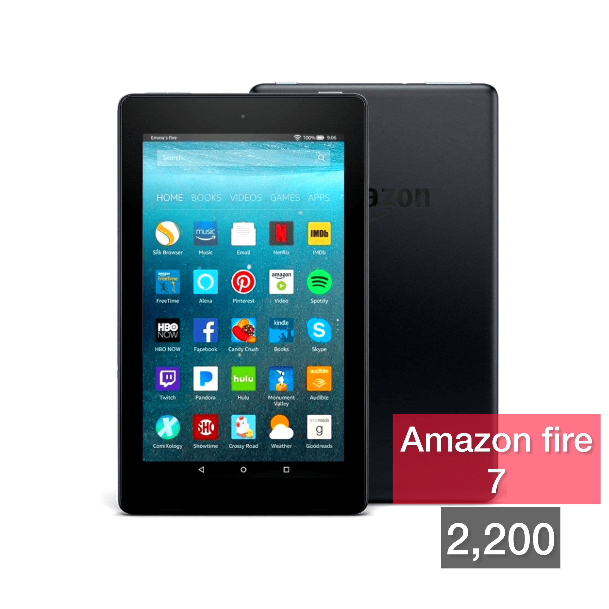 celulares y tabletas - Tablet Amazon fire 7 totalmente nueva viene con su cargador original y forro 