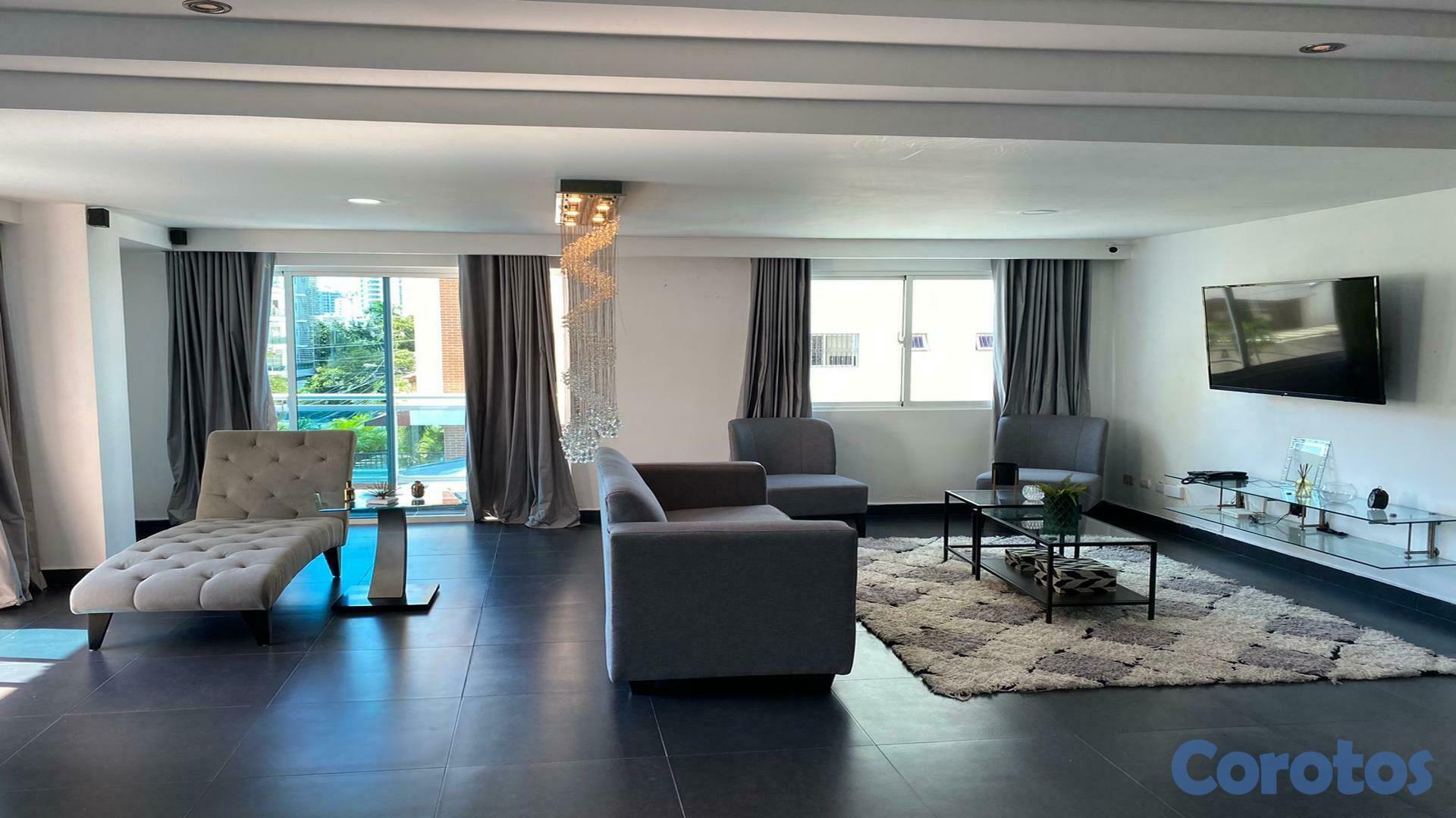 apartamentos - Alquiler de Apartamento Amueblado en Naco 4