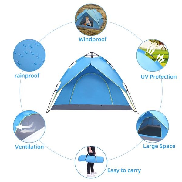 tours y viajes - Carpa automática hidráulica, apertura automática rápida. CASA DE CAMPAÑA deluxe 4