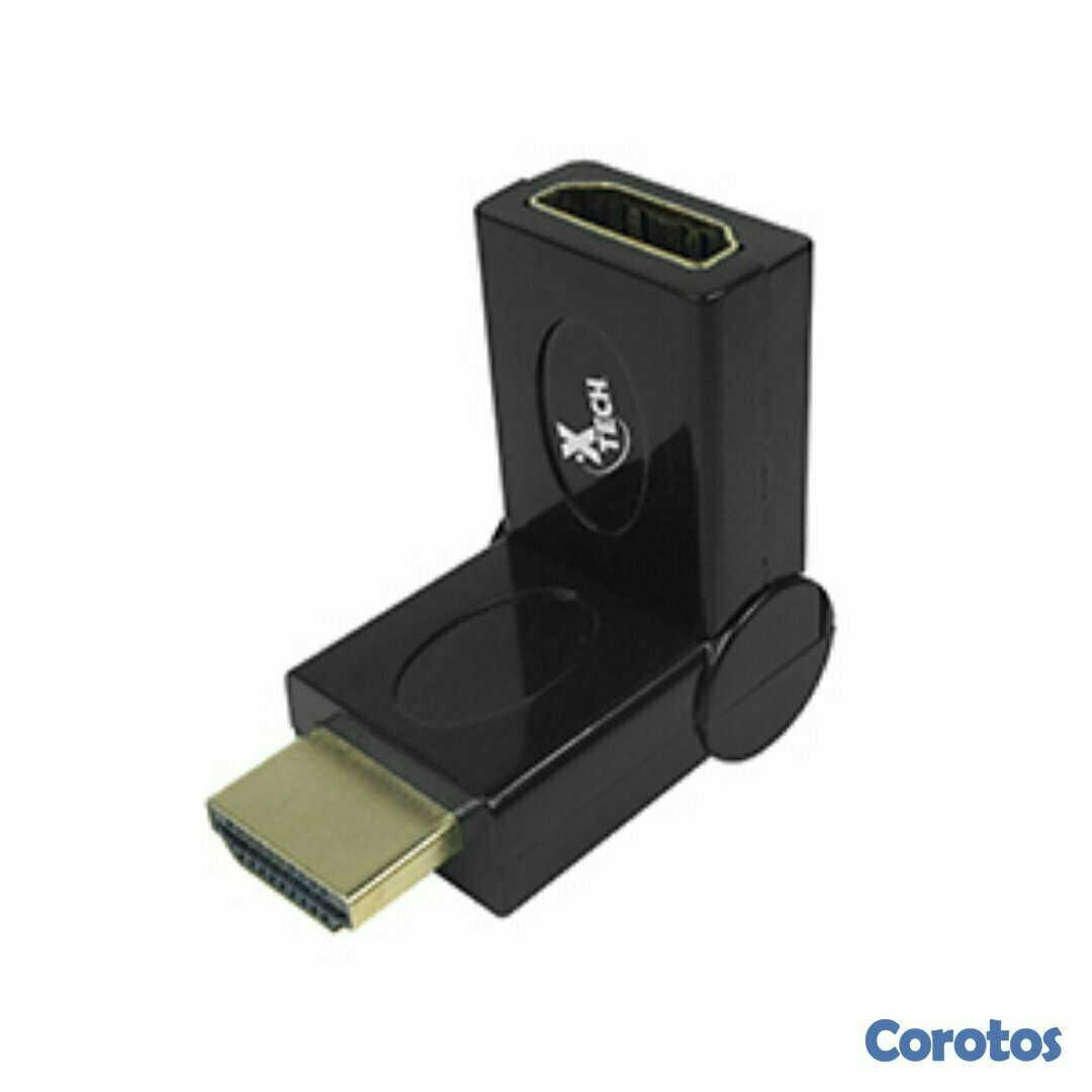 computadoras y laptops - ADAPTADOR DE HDMI MACHO A HDMI HEMBRA AJUSTABLE 1080P.  2