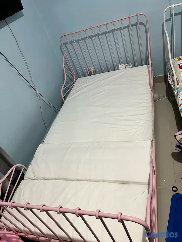 muebles - cama para niños de IKEA color rosa  7