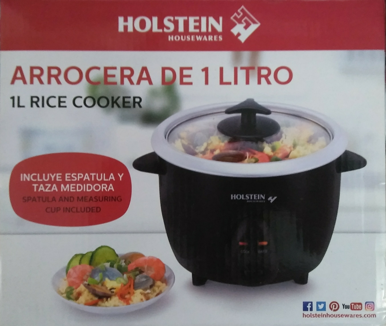 cocina - Arrocera de 1 litro  Holstein
1L rice cooker