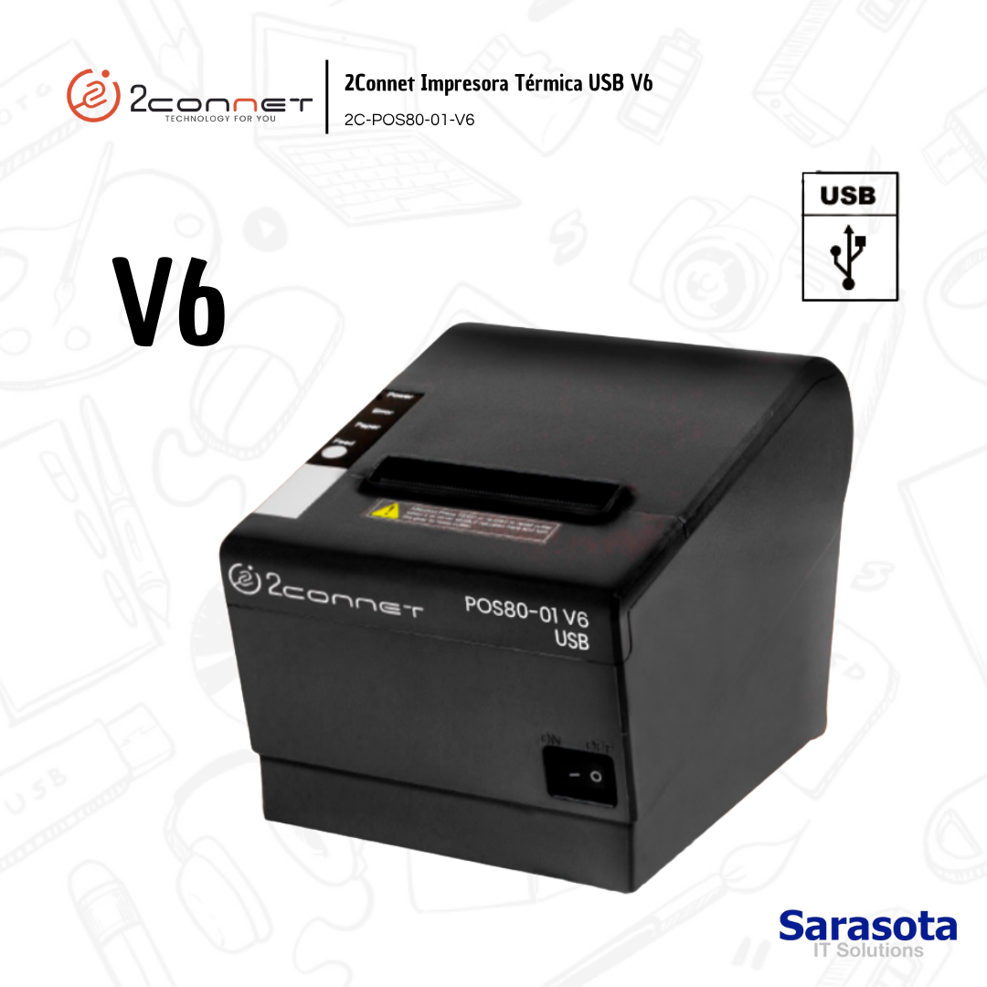 impresoras y scanners - 2Connet Impresora Térmica USB V6 1