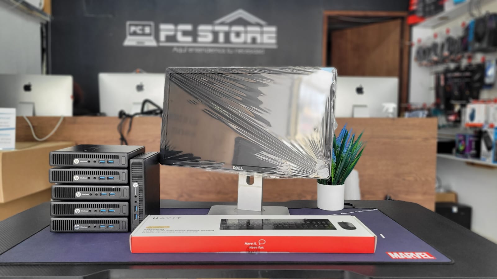 computadoras y laptops - COMPUTADORA COMPLETA Micro HP Elitedesk g3 i7 7ma 2