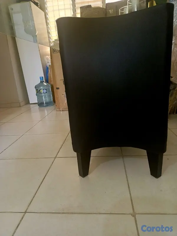 muebles y colchones - Comedor tope cristal negros en leather 5