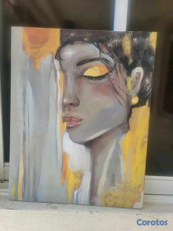 decoración y accesorios - una pintura de una mujer 2