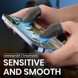 consolas y videojuegos - 2 piezas cubierta de dedo transpirable controlador de juego manga GUANTE sudor  4