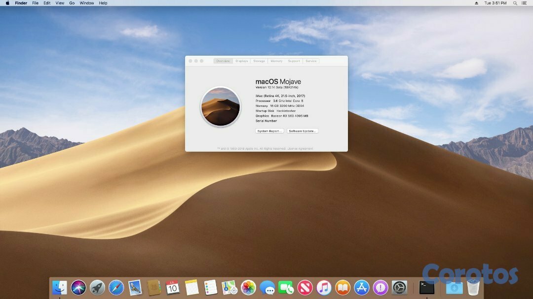 computadoras y laptops - Apple macOS Mojave 10.14 App y Full Install para Mac 2