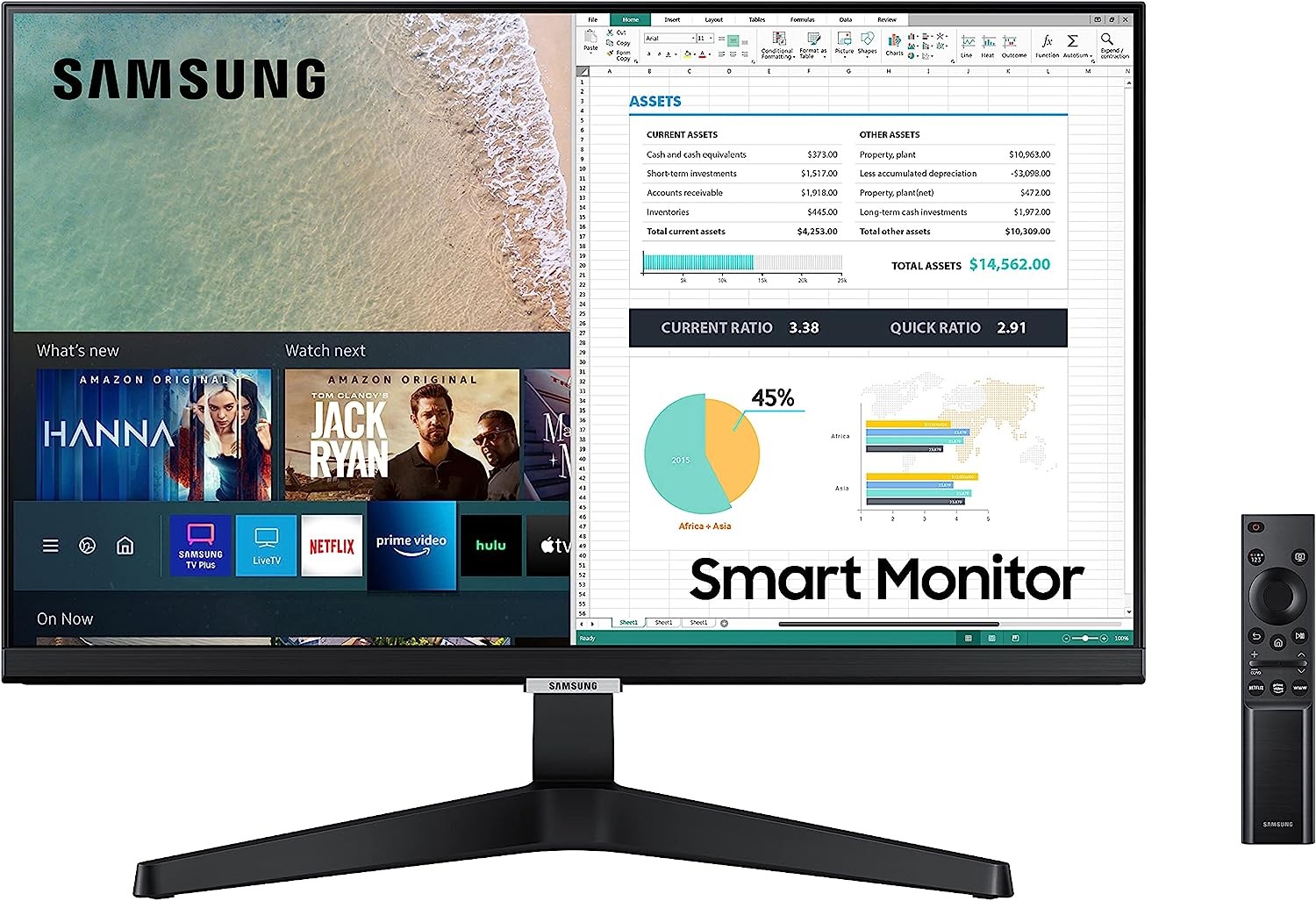 computadoras y laptops - Monitor Samsung inteligente y transmision de TV de 24`` M4 Series Full HD 1080p 1
