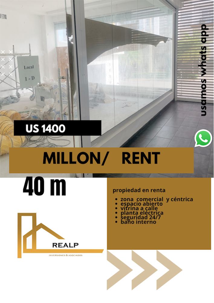 oficinas y locales comerciales - Local en el millon
