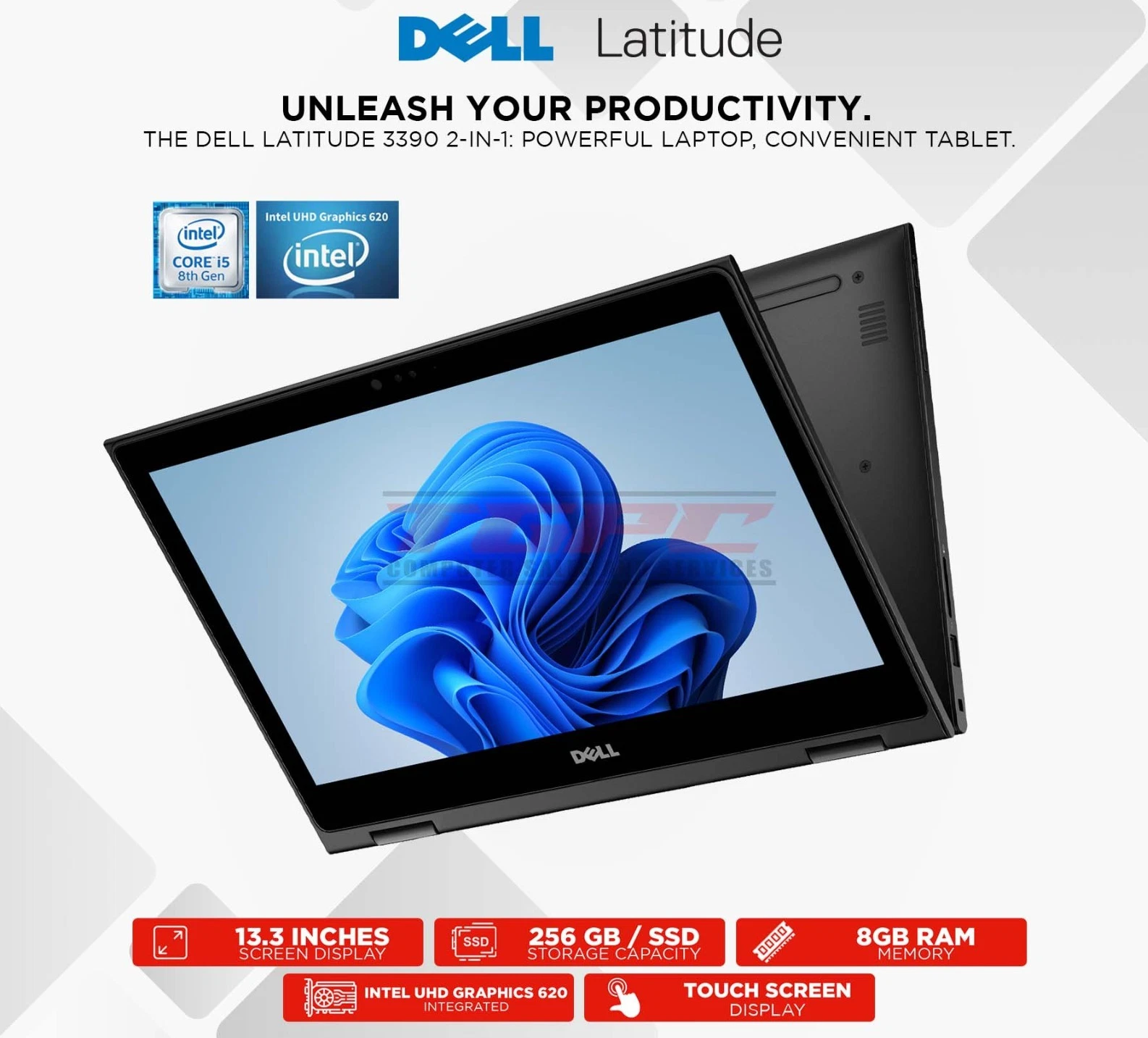 computadoras y laptops - Laptop Dell inspiron 13-3390 2 en 1/ Procesador I5 3