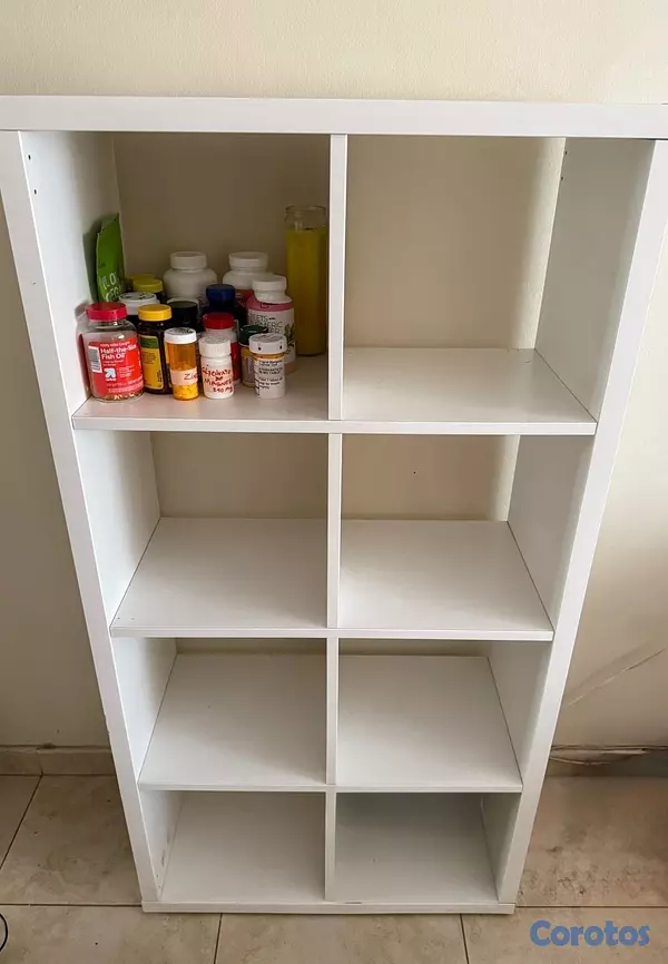 muebles y colchones - Estante de 6 divisiones color blanco  3