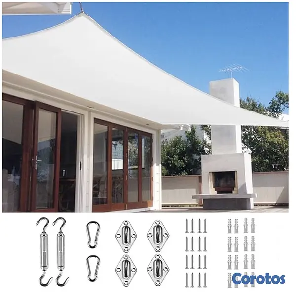 herramientas, jardines y exterior - velaria lona tensada 26piesX20pies (8mtsX6mts) 1