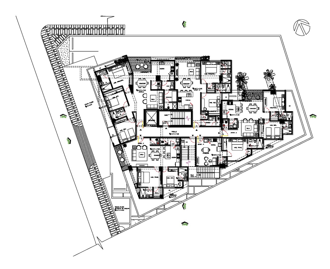 apartamentos - Villa Marina nuevo 3 habitaciones 3.5 banos 2 parqueos balcon 1