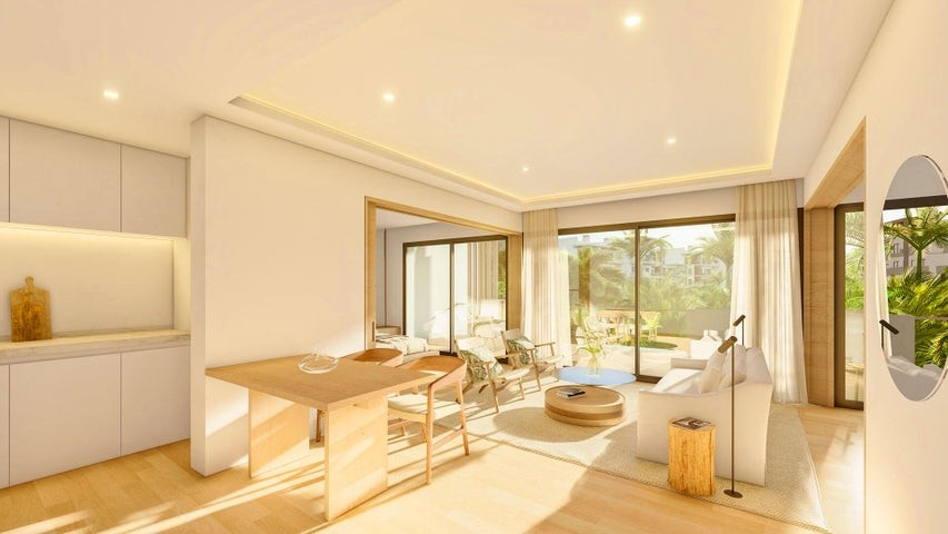 apartamentos - Proyecto en venta Punta Cana #24-149 un dormitorio, canchas, piscina, gimnasio.
