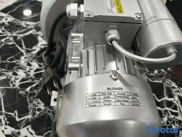 equipos profesionales - Blower aireador de peces 1HP Oxigenador para estanques de peces Aireador de 1HP 2